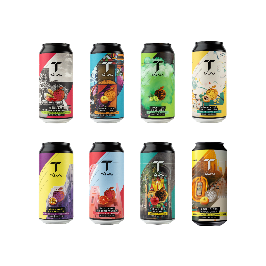 TĀLAVA dabīgie dzērieni ābolu sidri, kokteiļi, karstie dzērieni
